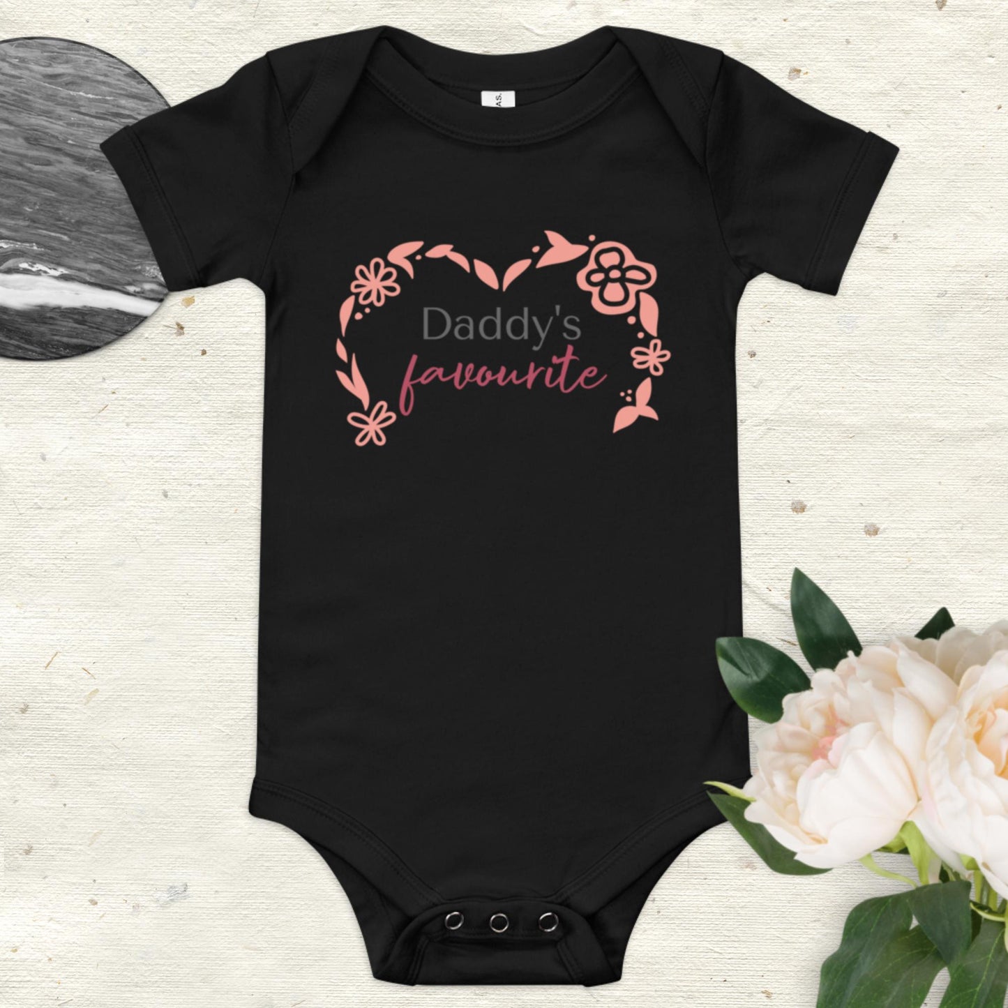 Baby short sleeve one piece Daddy's favourite