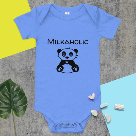 Baby short sleeve one piece Milkaholic