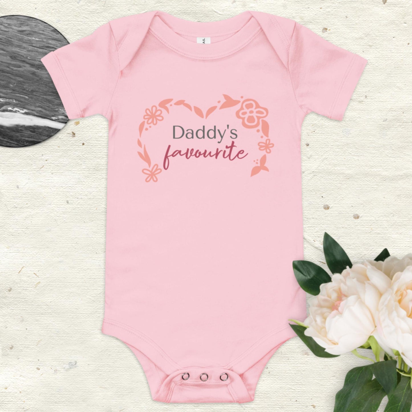 Baby short sleeve one piece Daddy's favourite