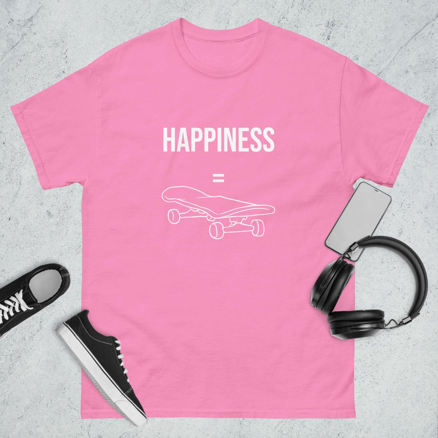 Men's classic tee happiness skating