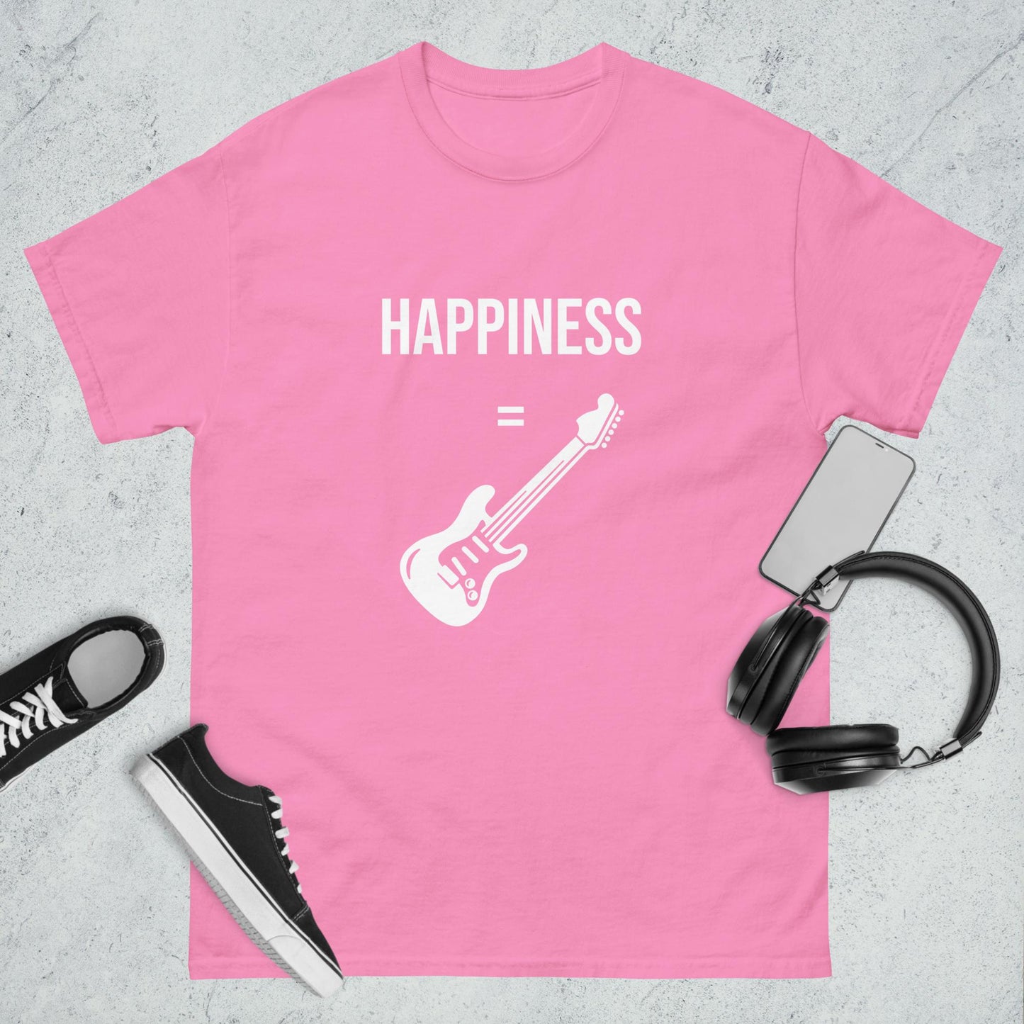 Men's classic tee happiness guitar