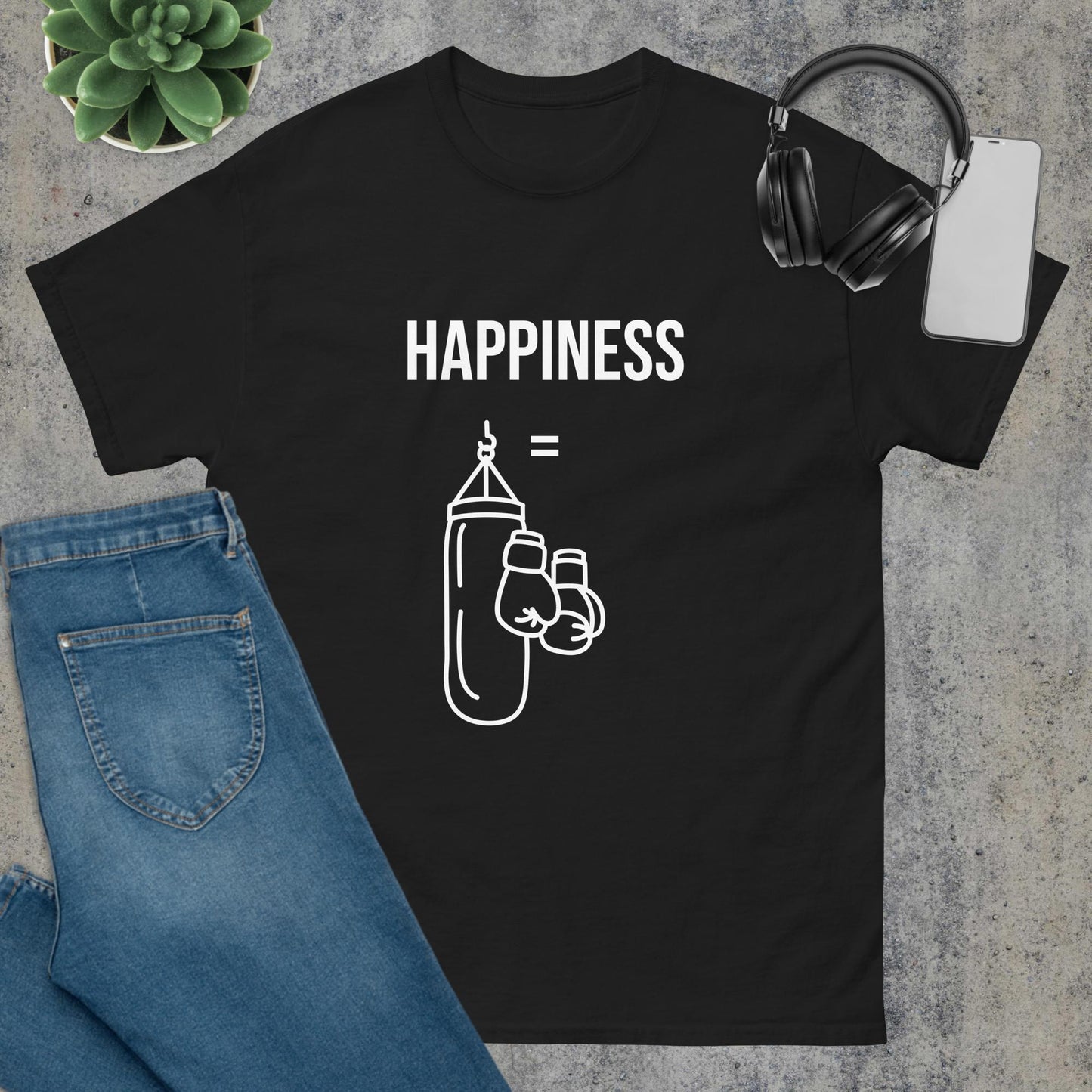 Men's classic tee happiness boxing