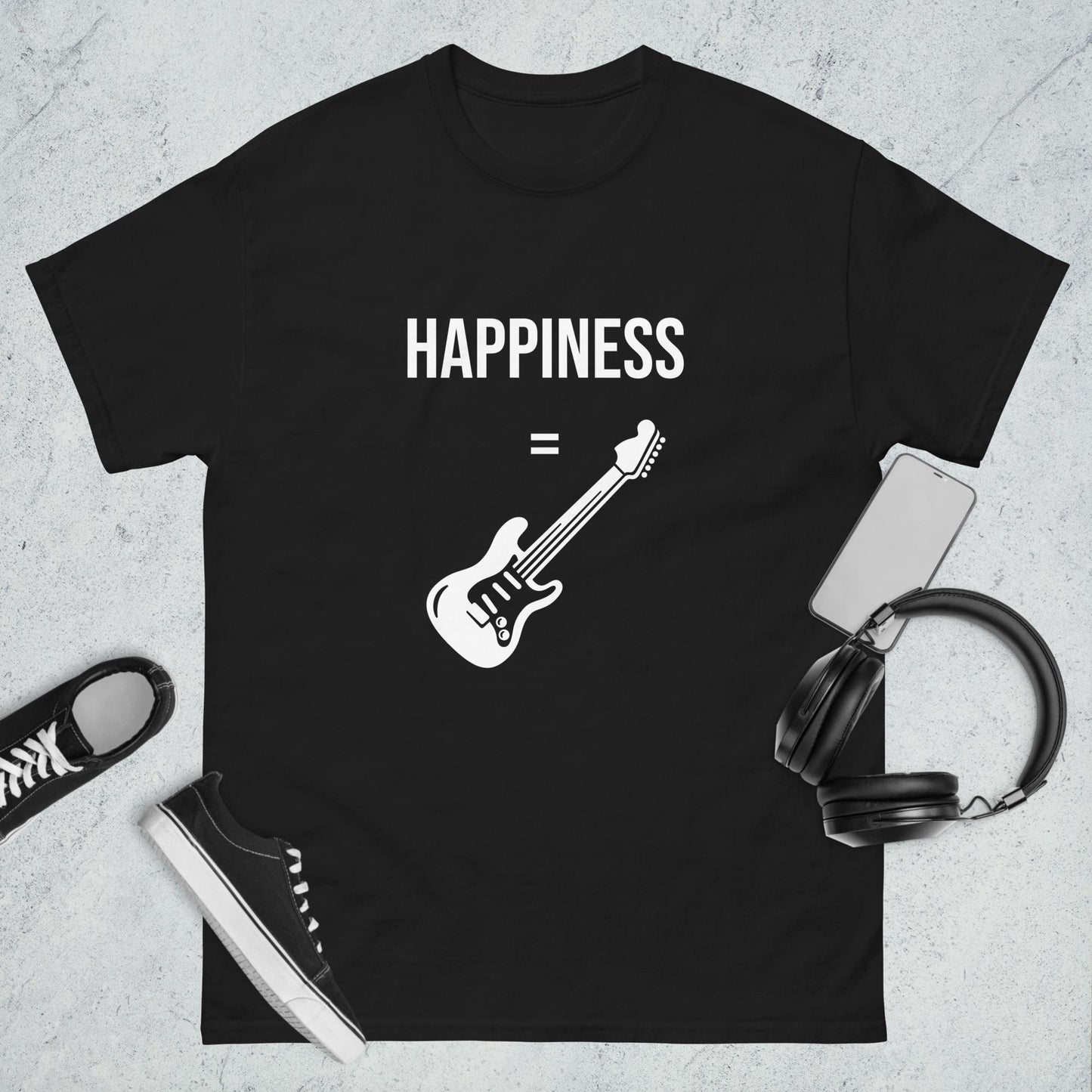 Men's classic tee happiness guitar