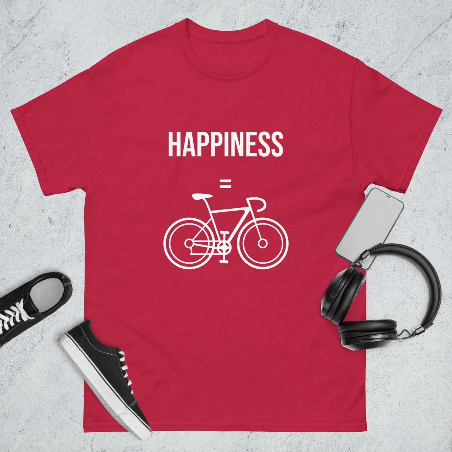 Men's classic tee Happiness bike