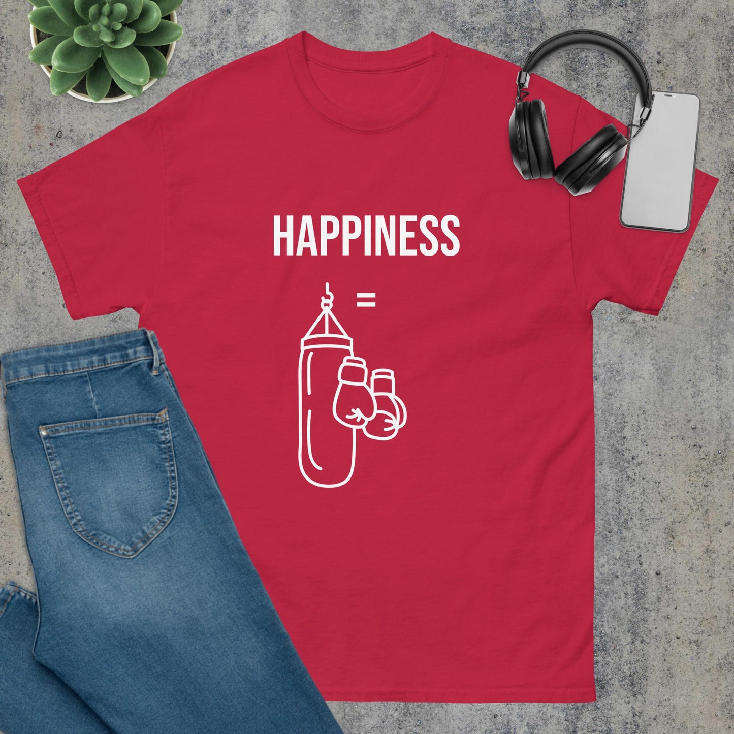 Men's classic tee happiness boxing