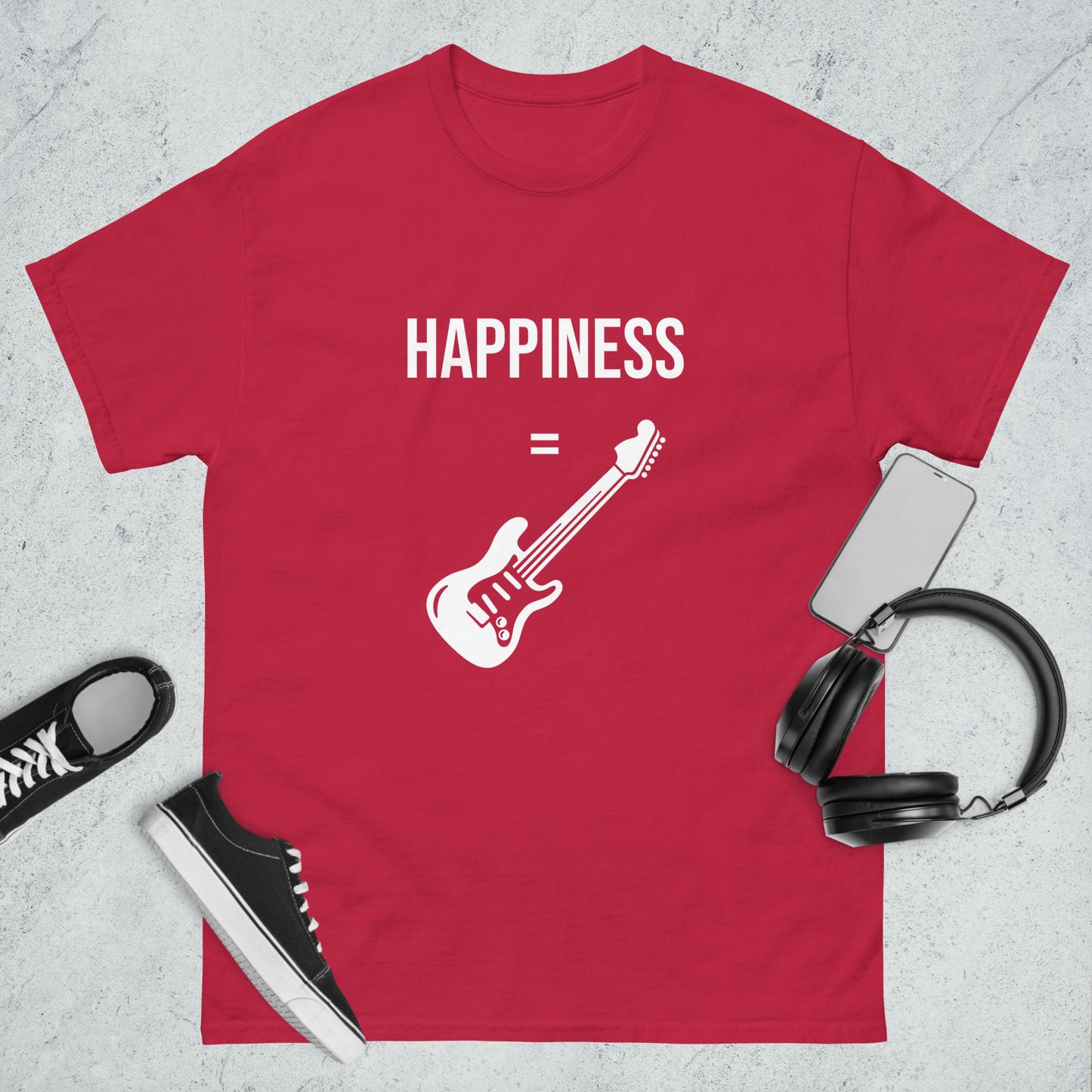 Men's classic tee happiness guitar