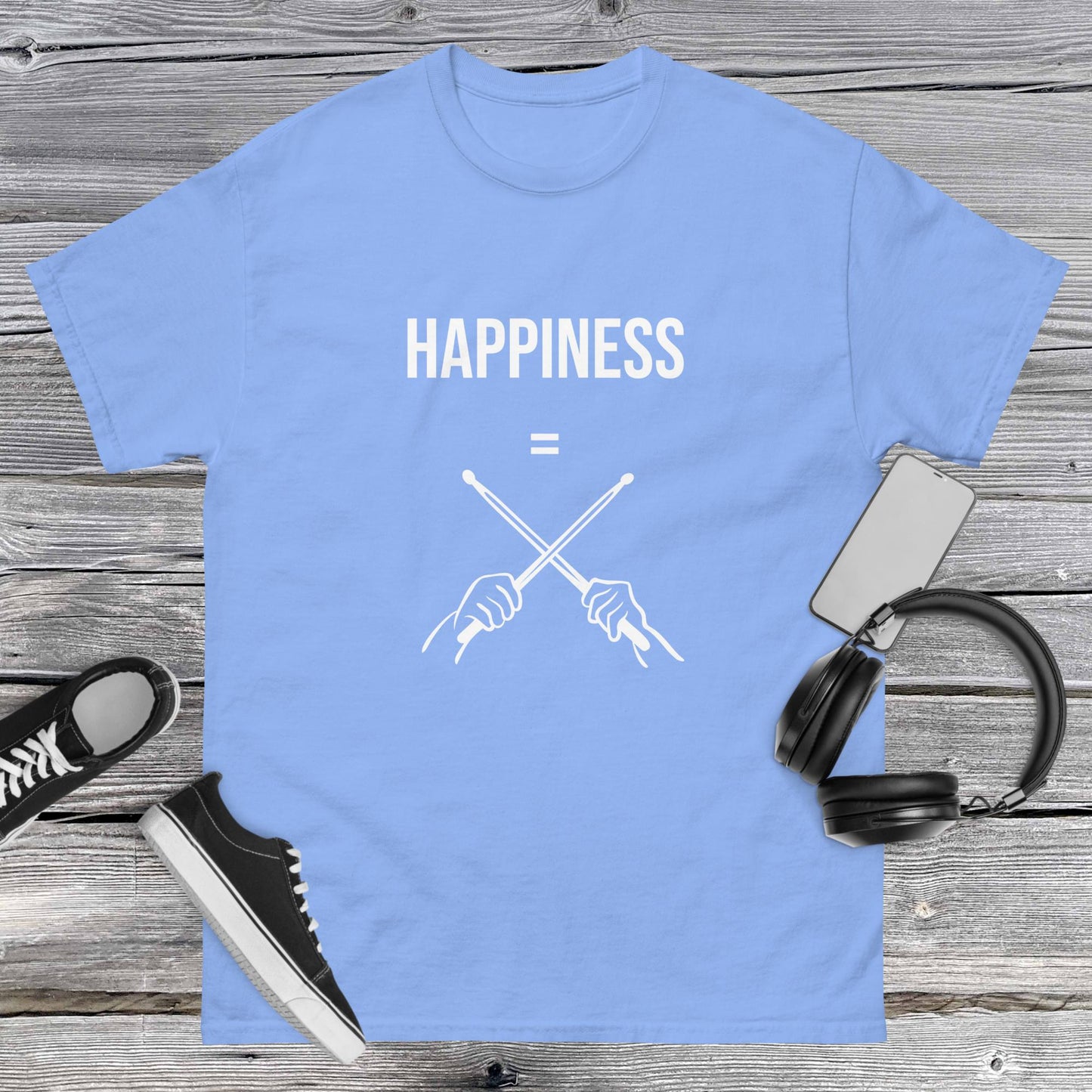 Men's classic tee happiness drums