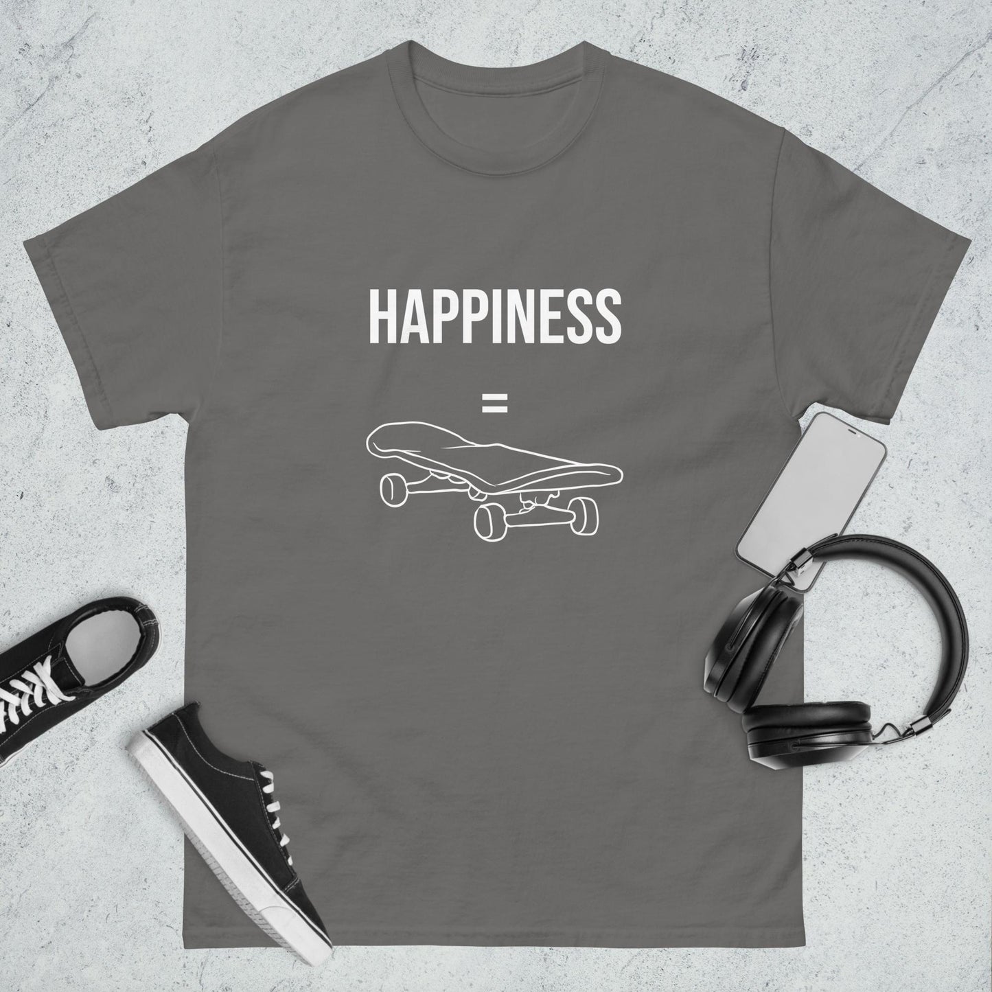 Men's classic tee happiness skating