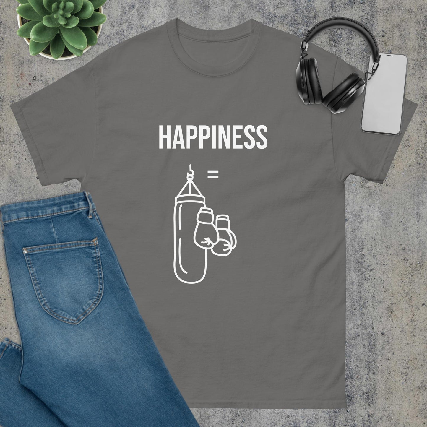 Men's classic tee happiness boxing