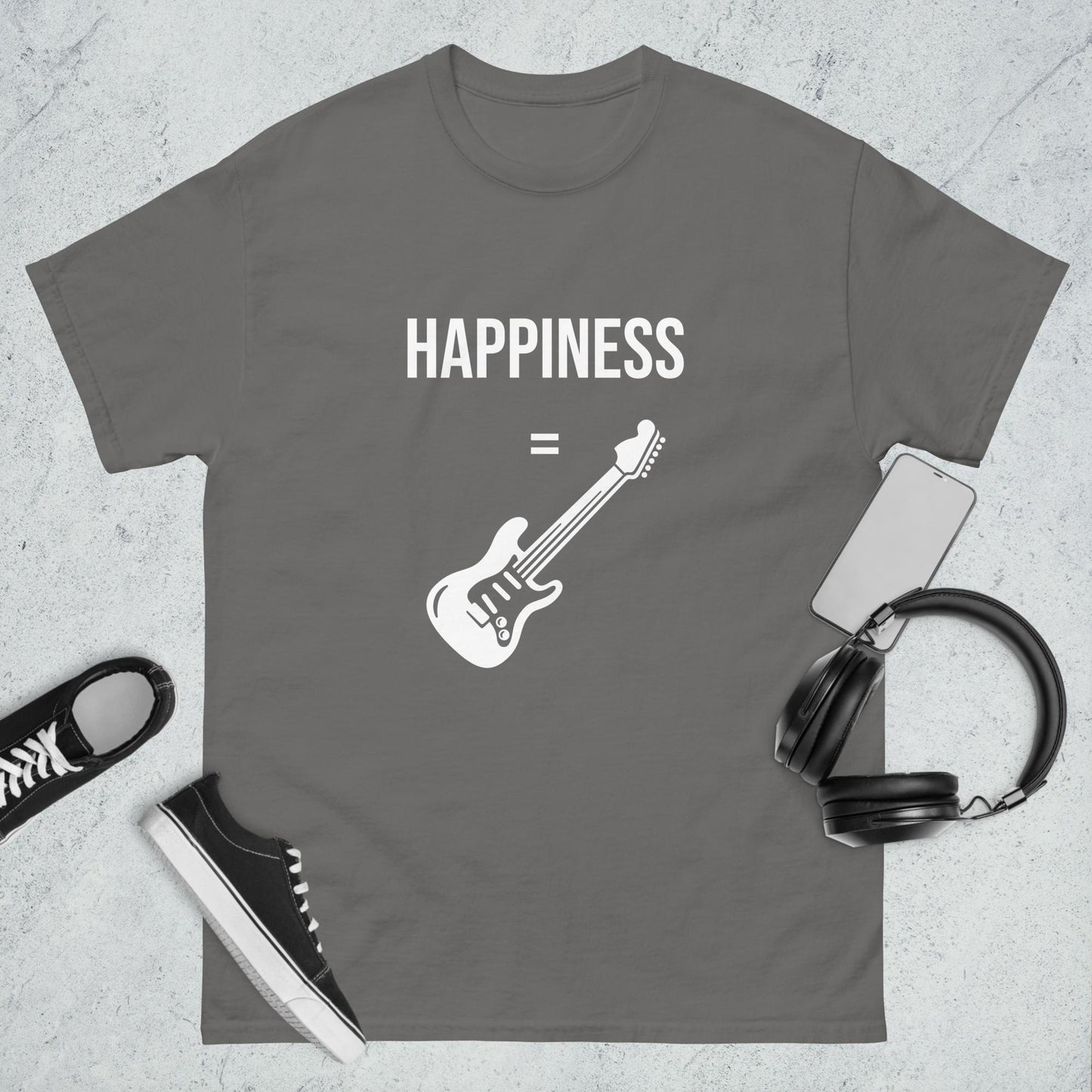 Men's classic tee happiness guitar