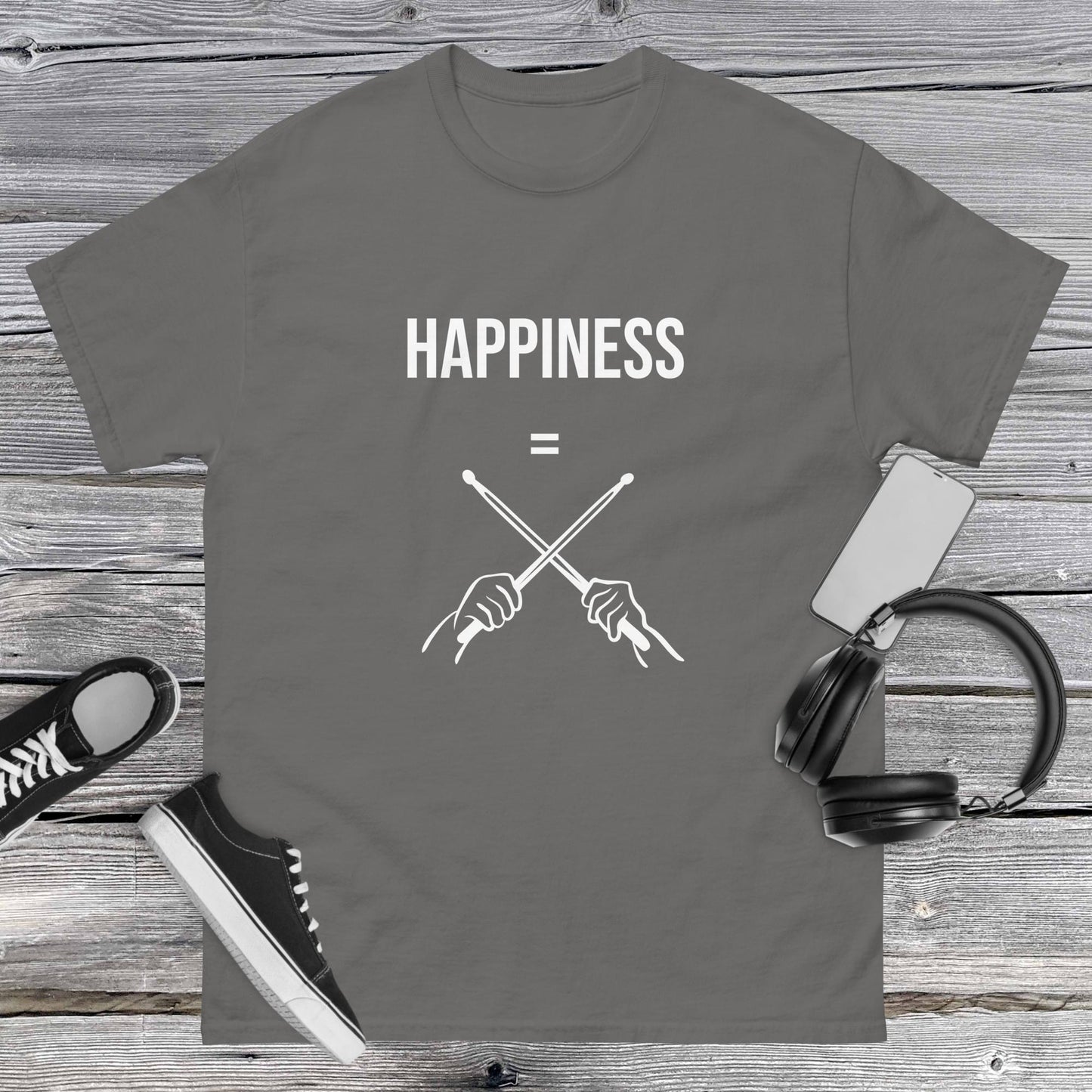 Men's classic tee happiness drums