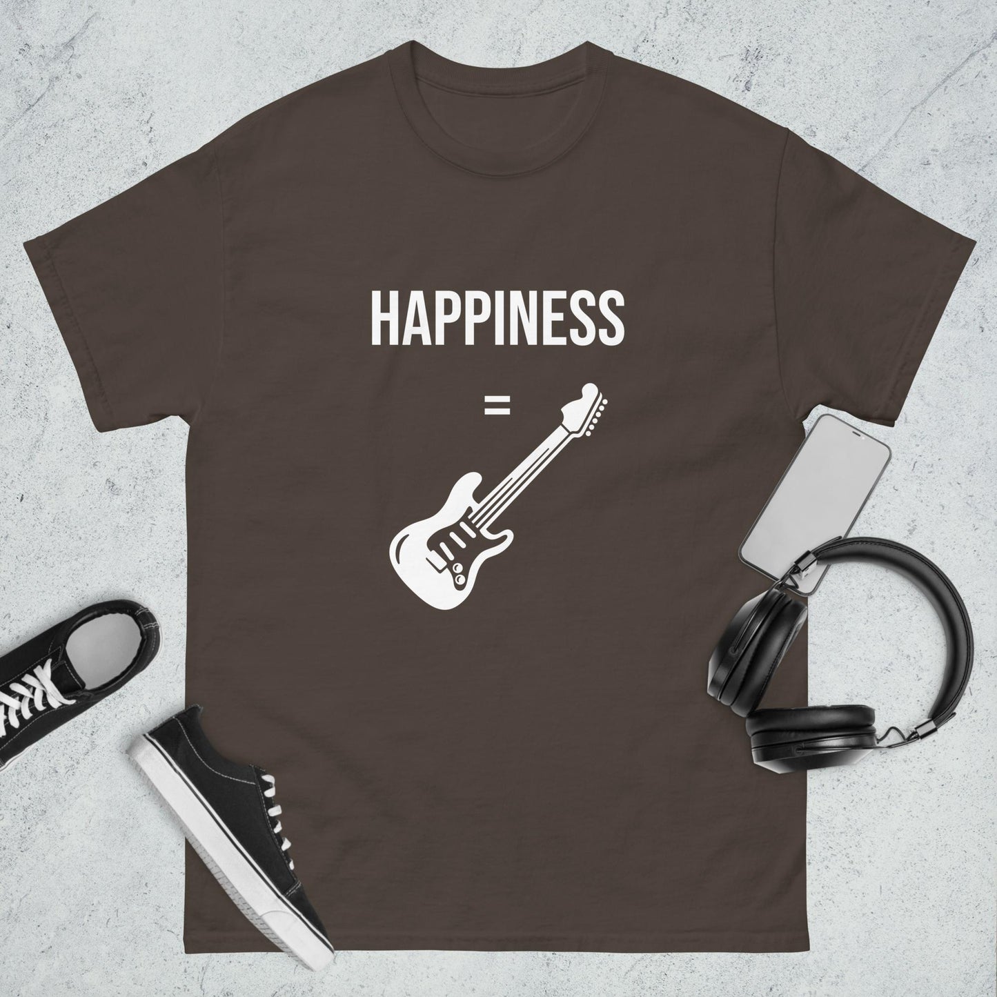 Men's classic tee happiness guitar