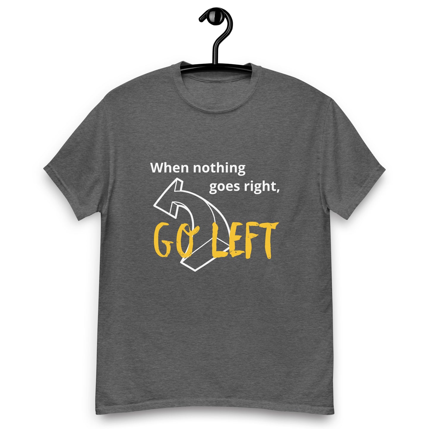 Men's classic tee Go left yellow