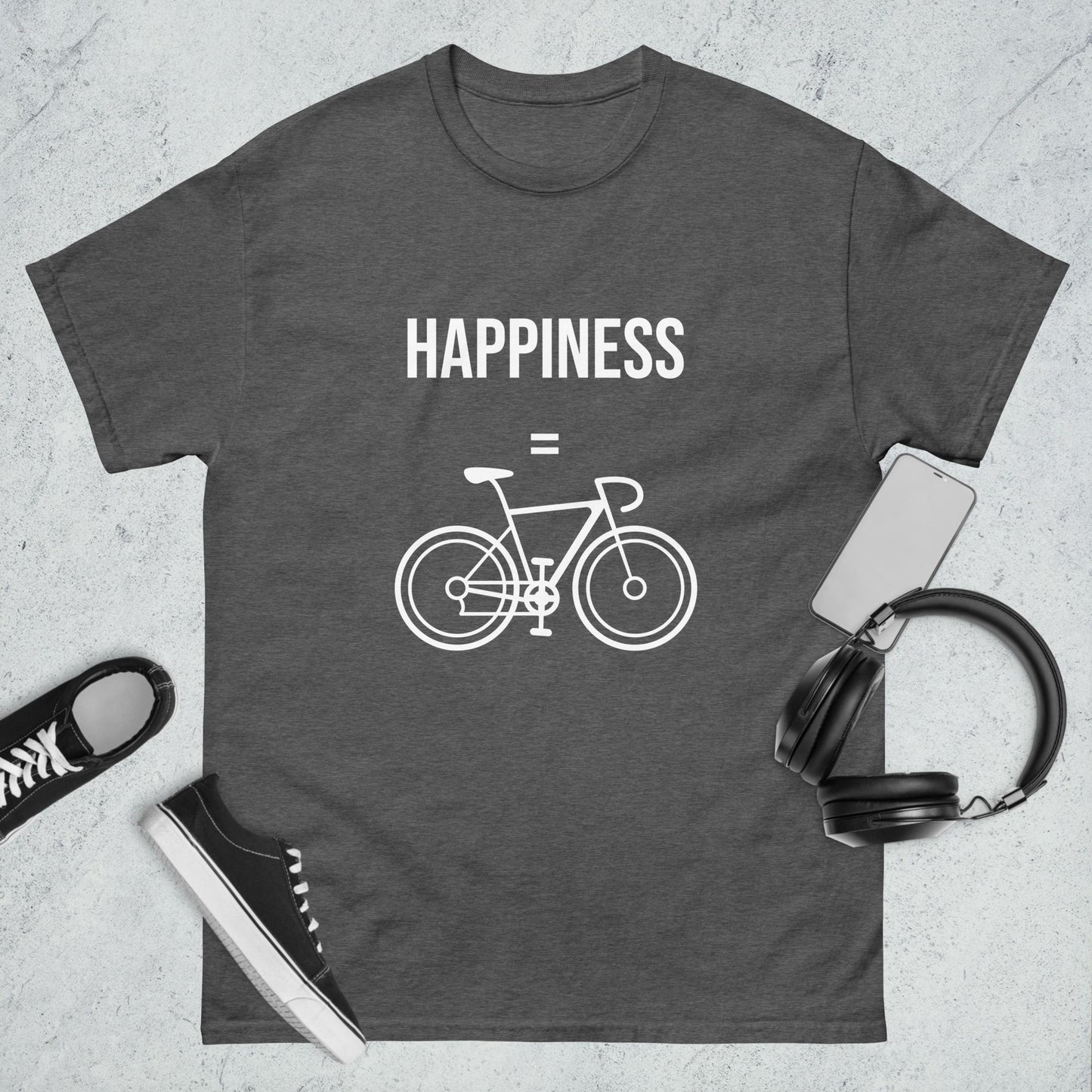 Men's classic tee Happiness bike