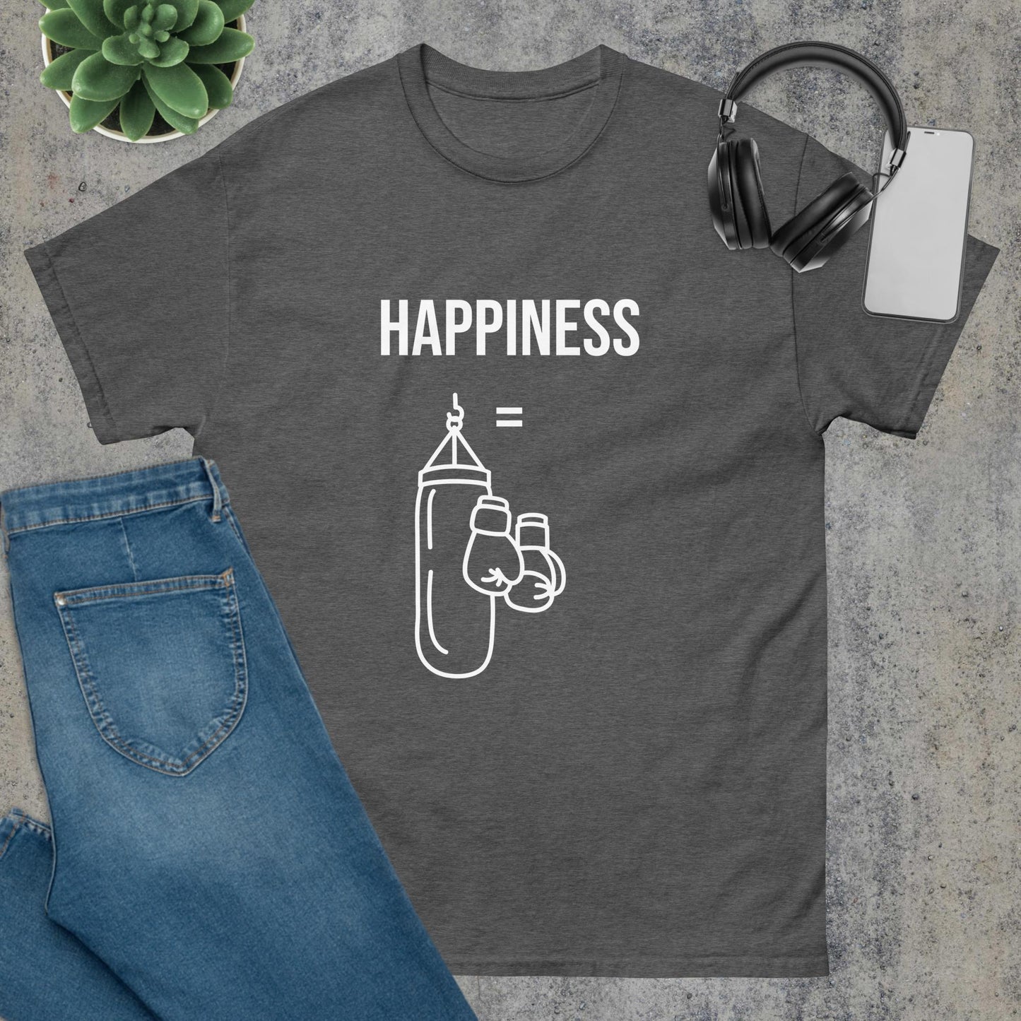 Men's classic tee happiness boxing