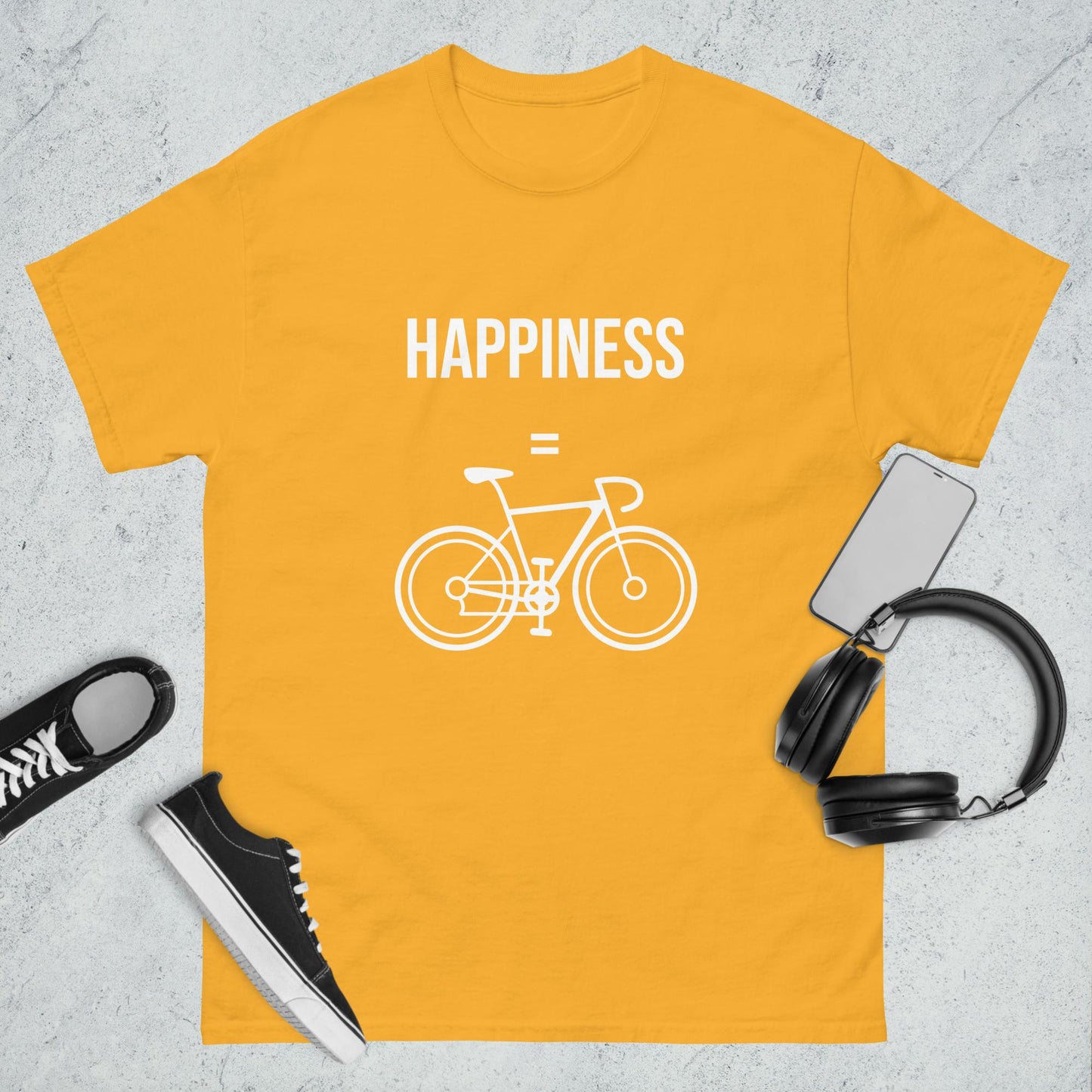 Men's classic tee Happiness bike