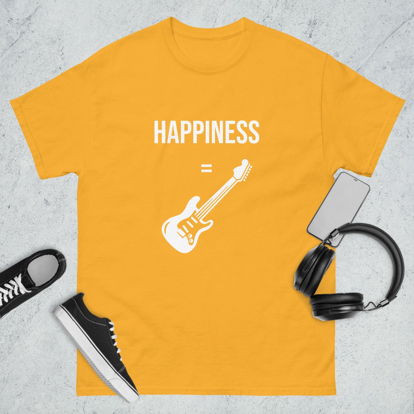 Men's classic tee happiness guitar