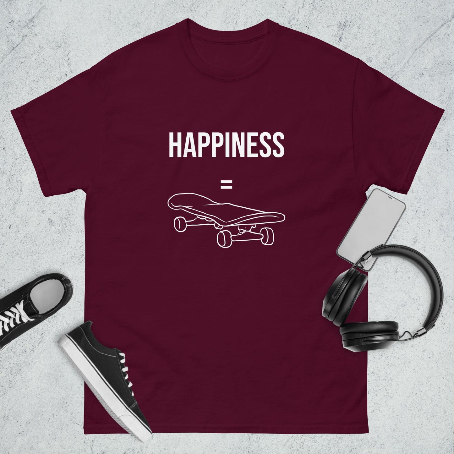 Men's classic tee happiness skating