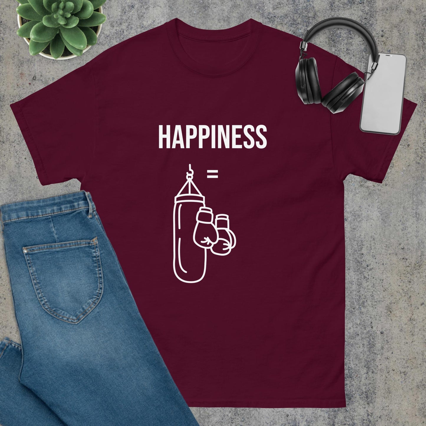 Men's classic tee happiness boxing