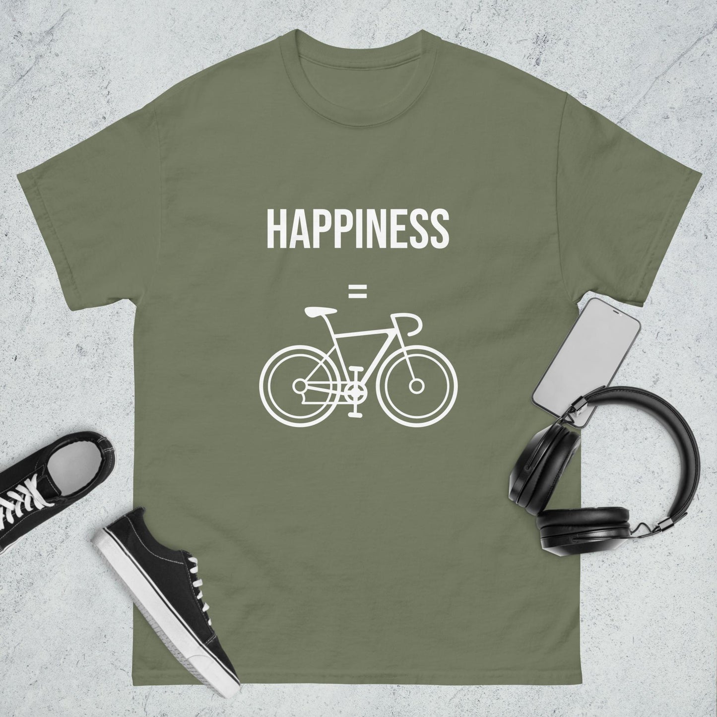 Men's classic tee Happiness bike