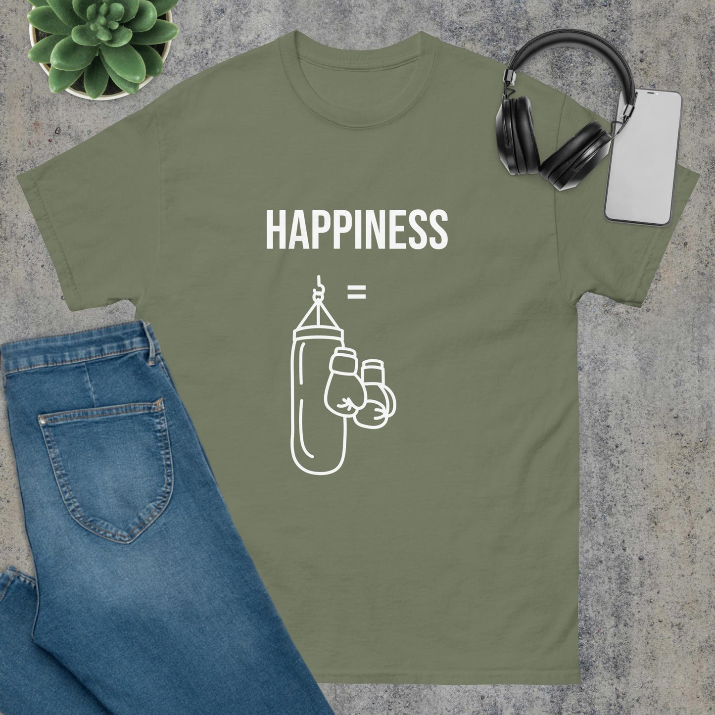 Men's classic tee happiness boxing