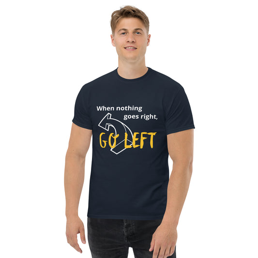 Men's classic tee Go left yellow