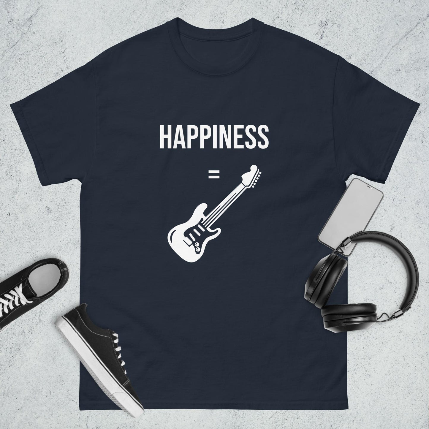 Men's classic tee happiness guitar