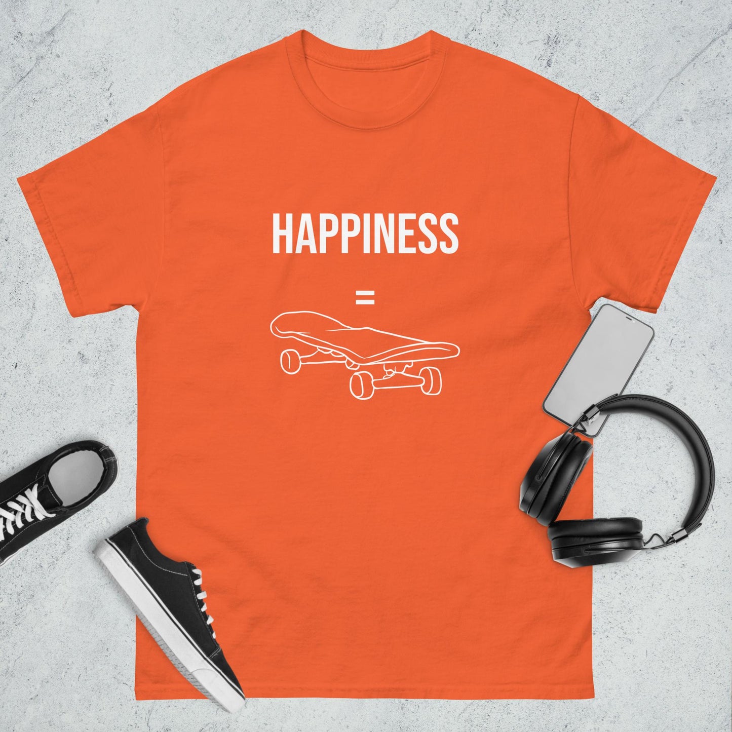 Men's classic tee happiness skating