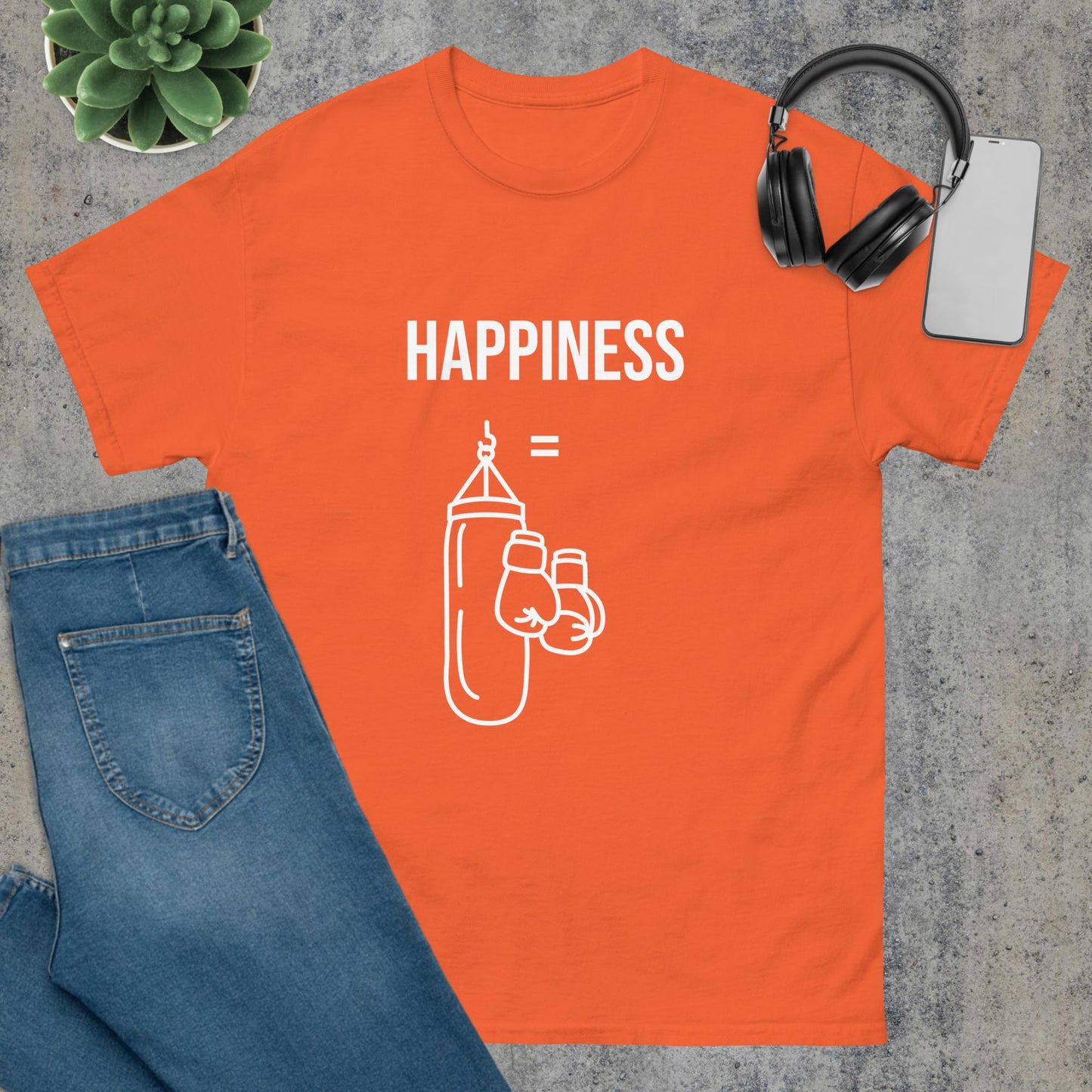 Men's classic tee happiness boxing