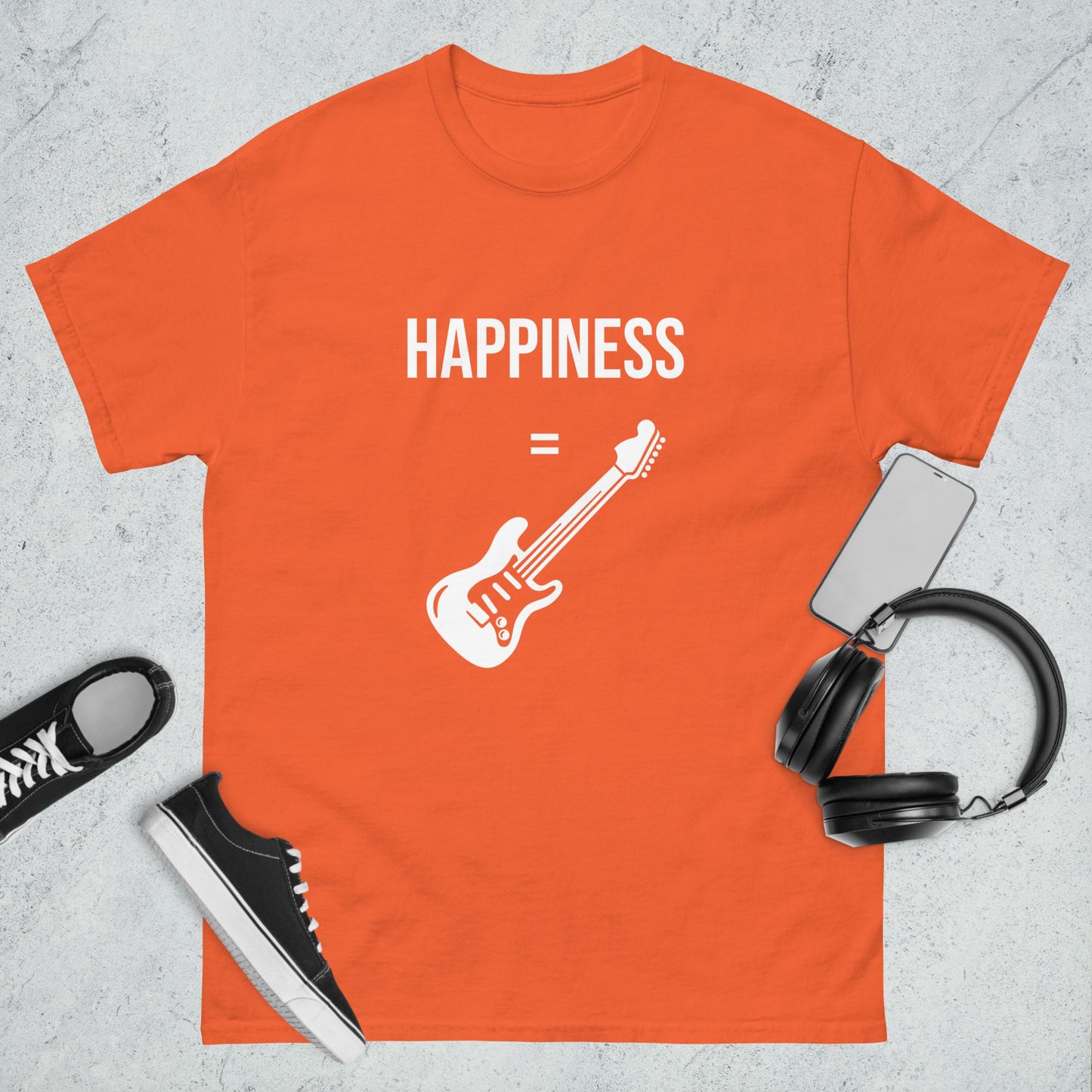 Men's classic tee happiness guitar