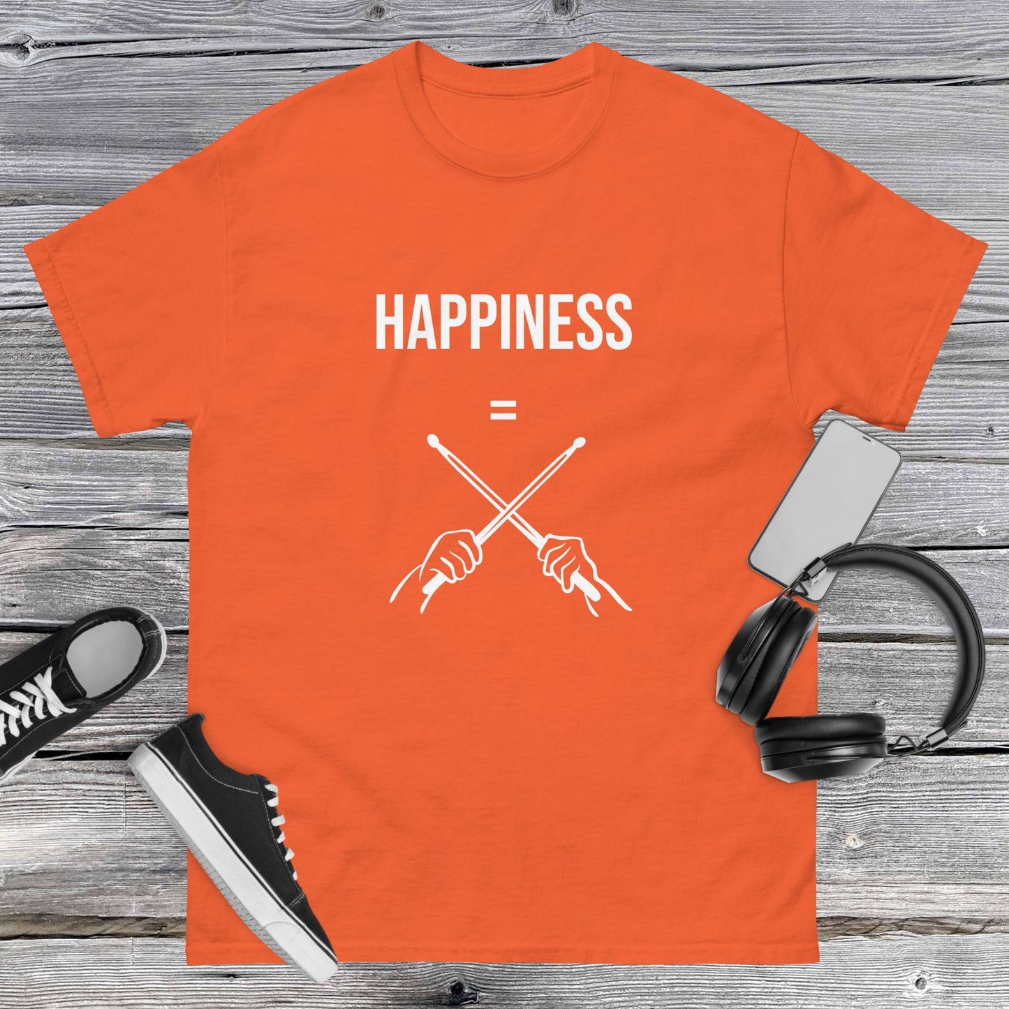 Men's classic tee happiness drums