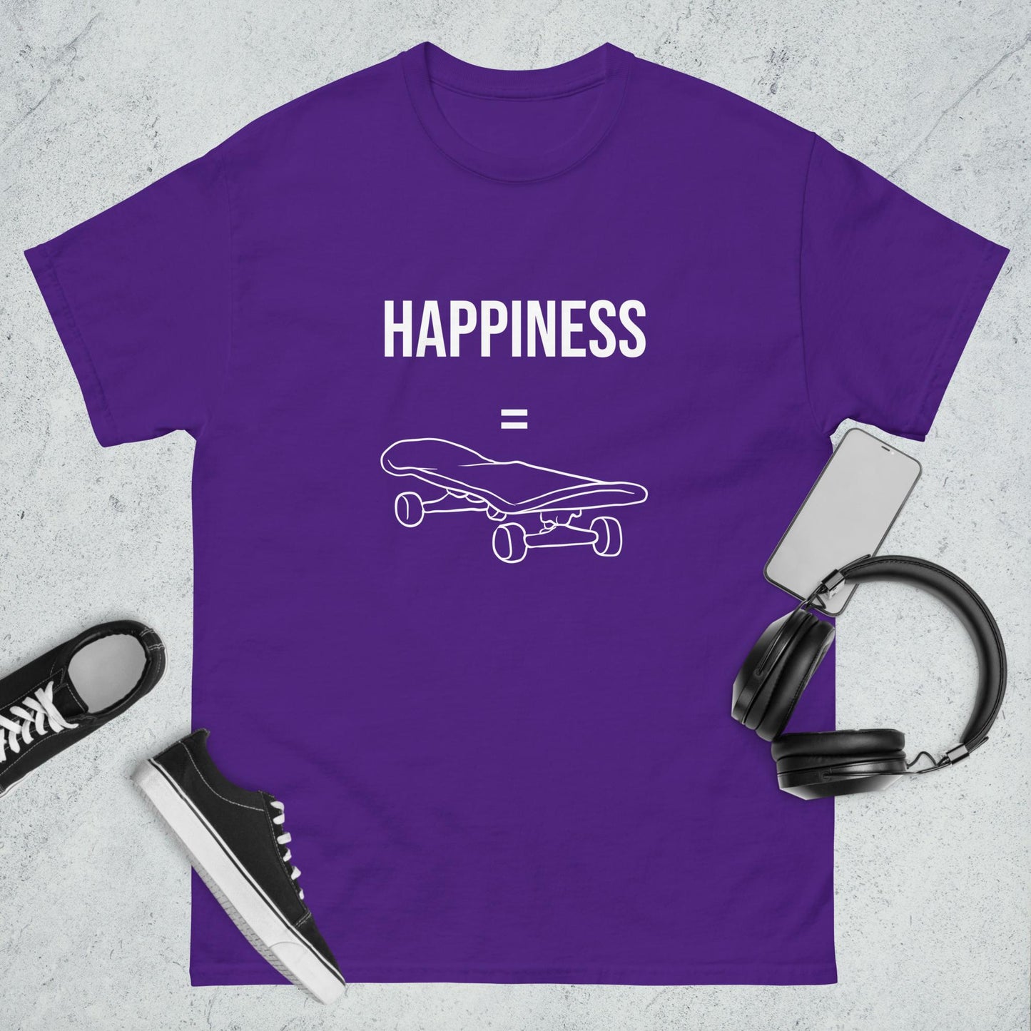 Men's classic tee happiness skating