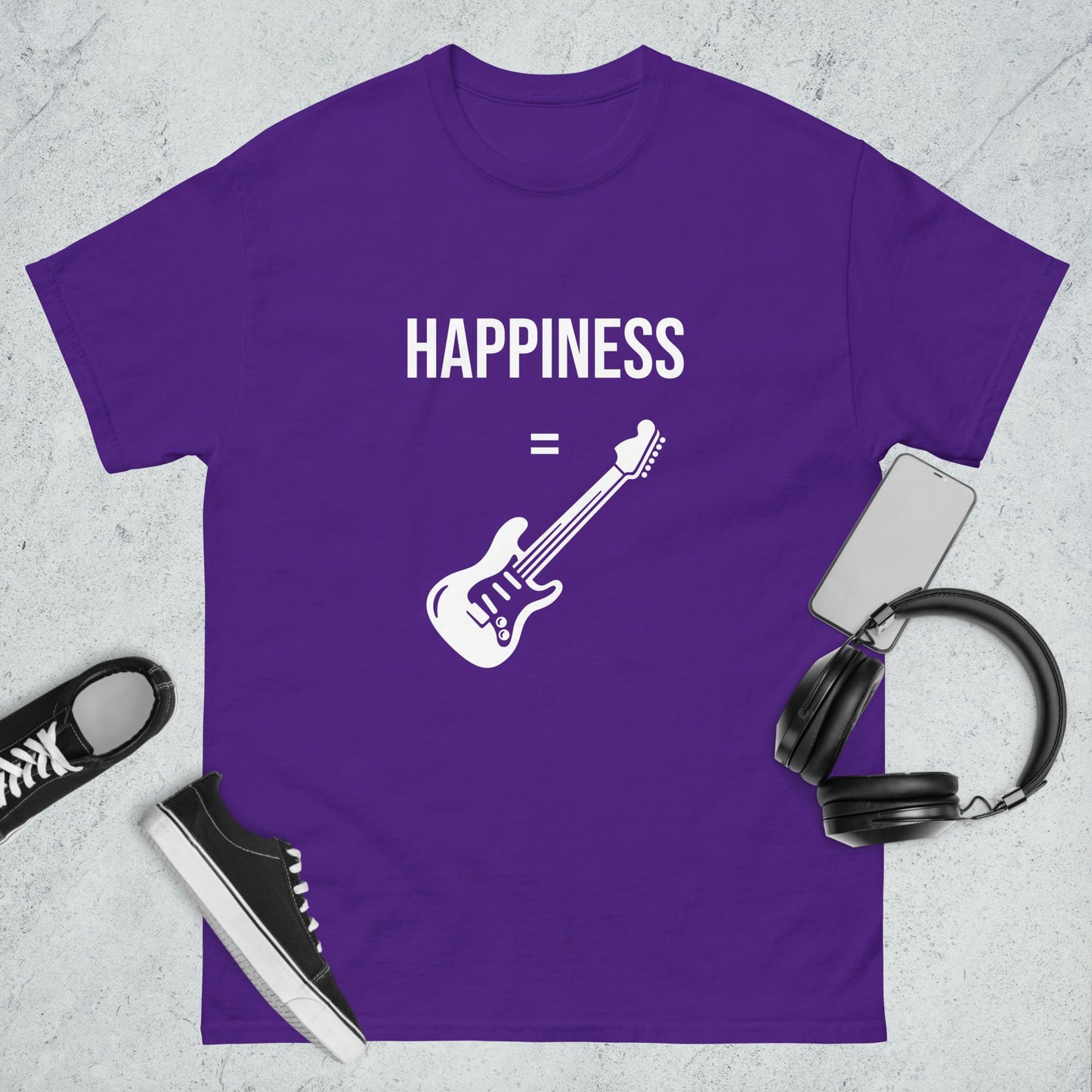 Men's classic tee happiness guitar