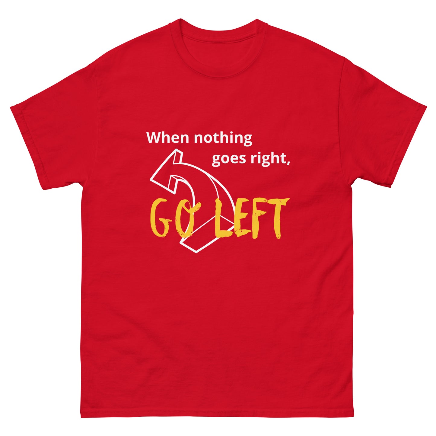 Men's classic tee Go left yellow