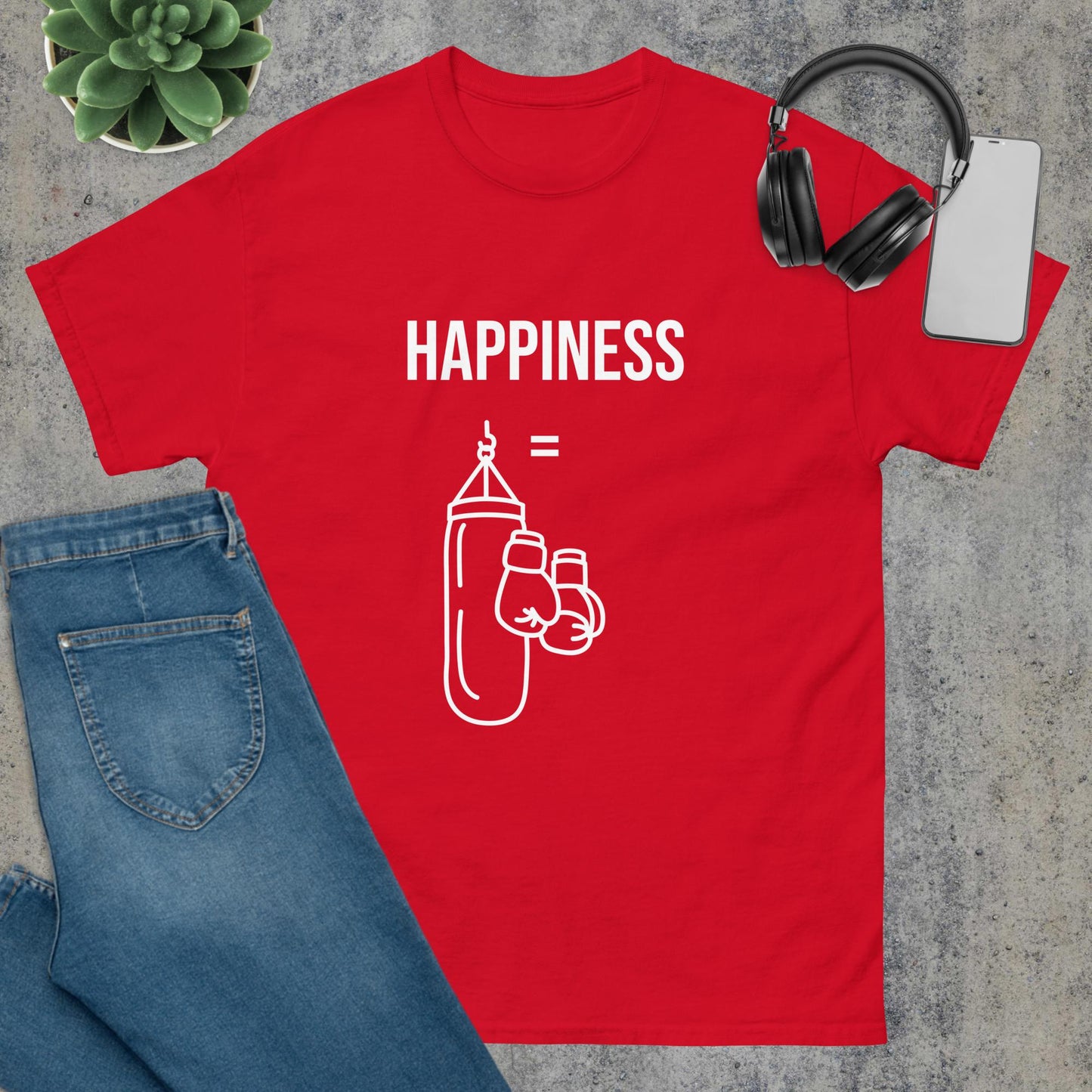 Men's classic tee happiness boxing