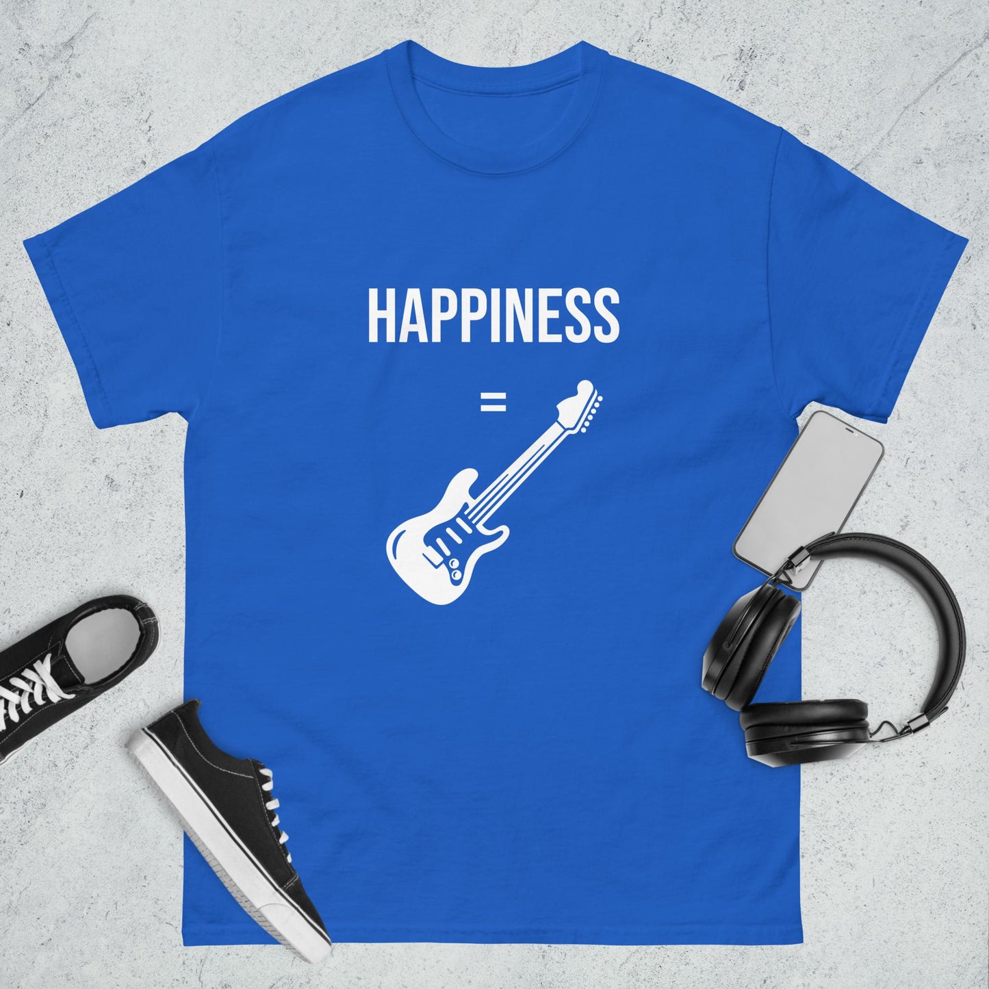 Men's classic tee happiness guitar