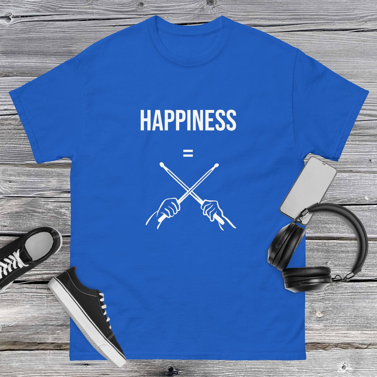 Men's classic tee happiness drums