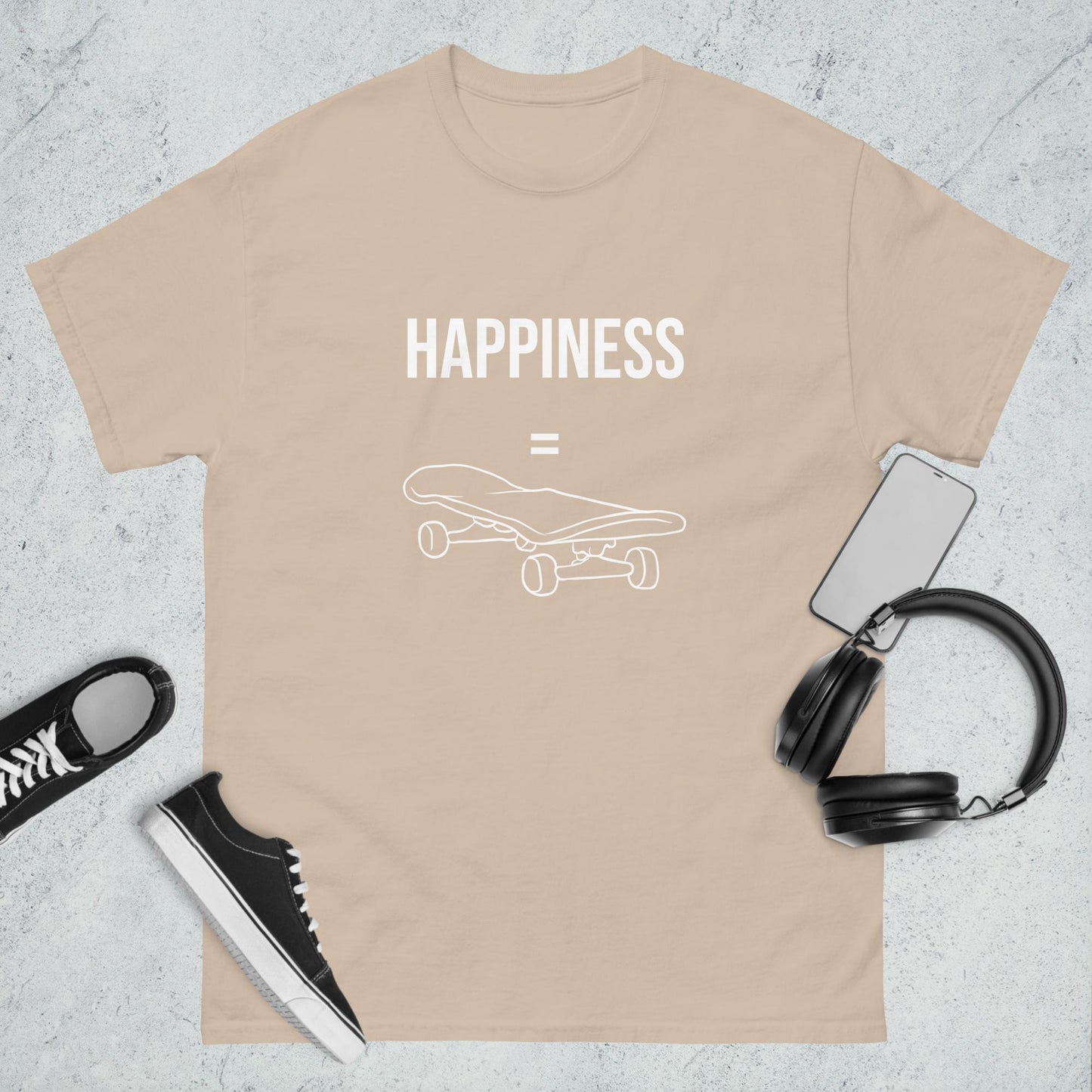 Men's classic tee happiness skating