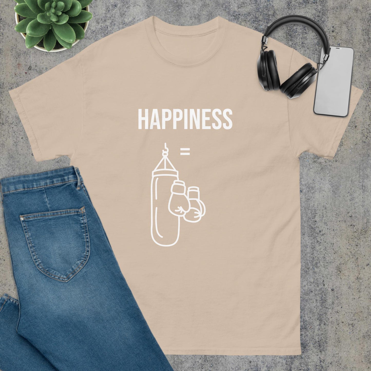 Men's classic tee happiness boxing