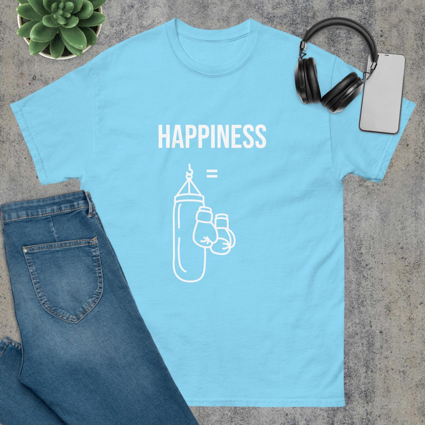 Men's classic tee happiness boxing