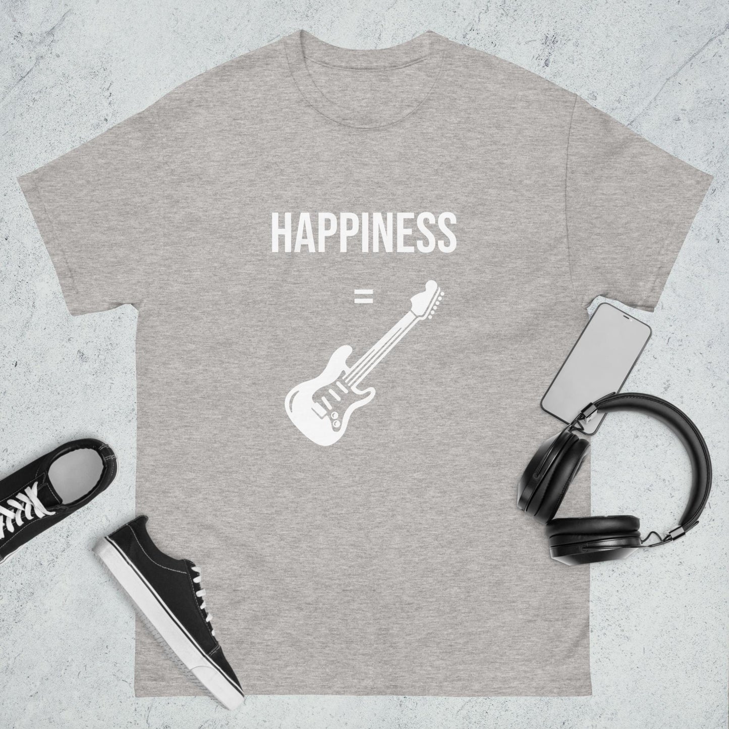 Men's classic tee happiness guitar