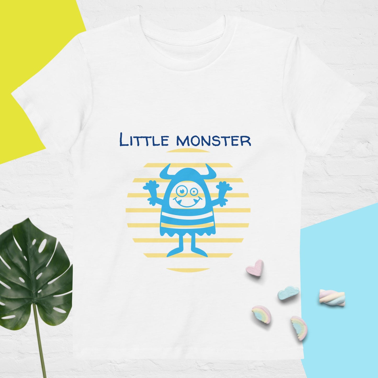 Organic cotton kids t-shirt little monster