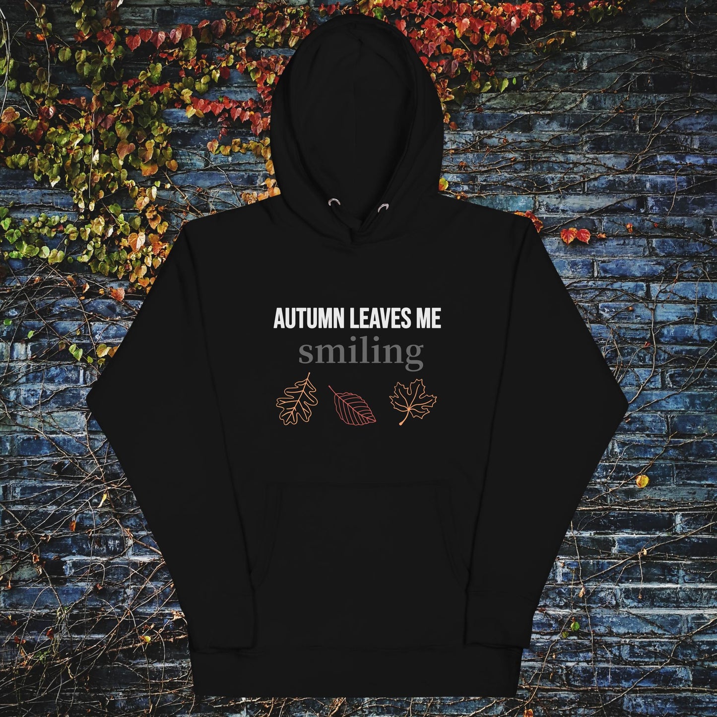 Unisex Hoodie autumn leaves me smiling