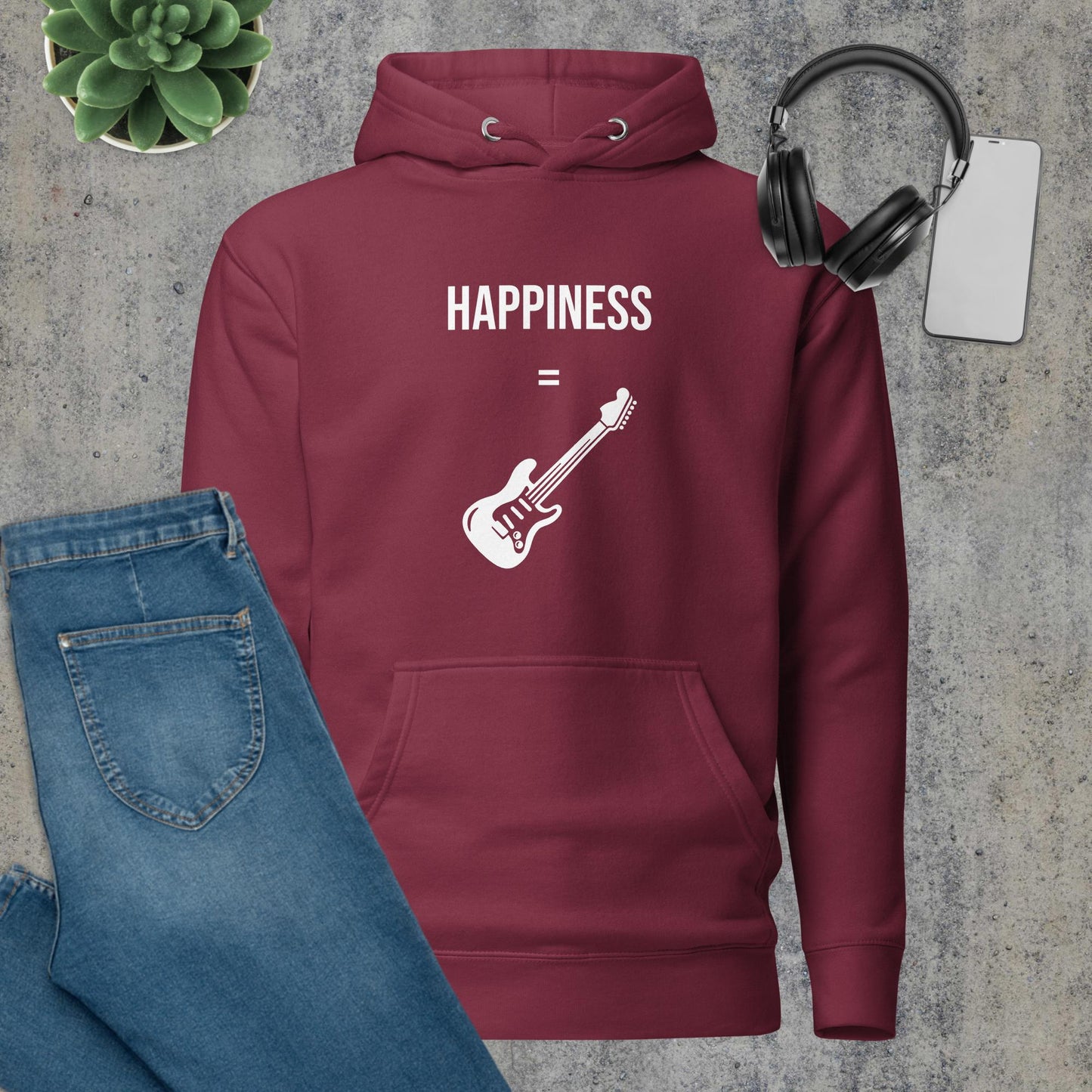 Unisex Hoodie happiness guitar