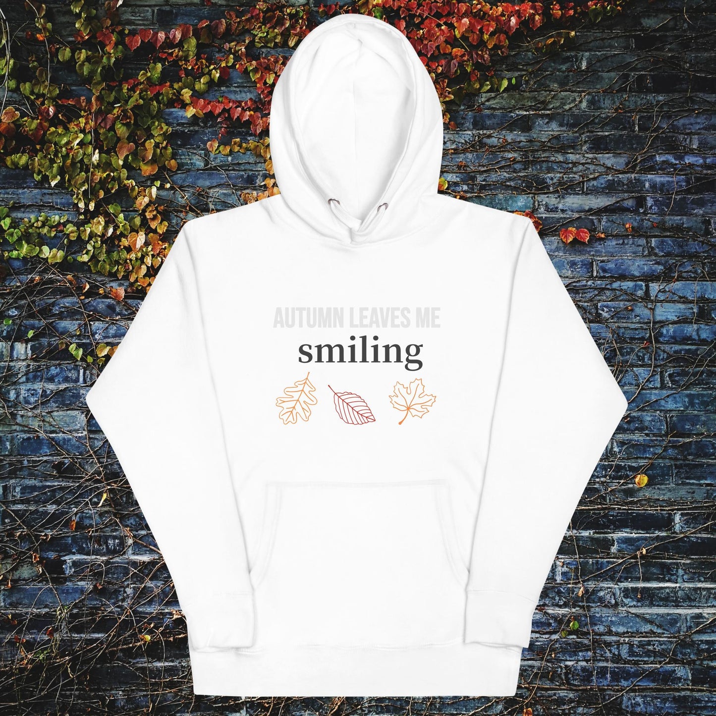 Unisex Hoodie autumn leaves me smiling