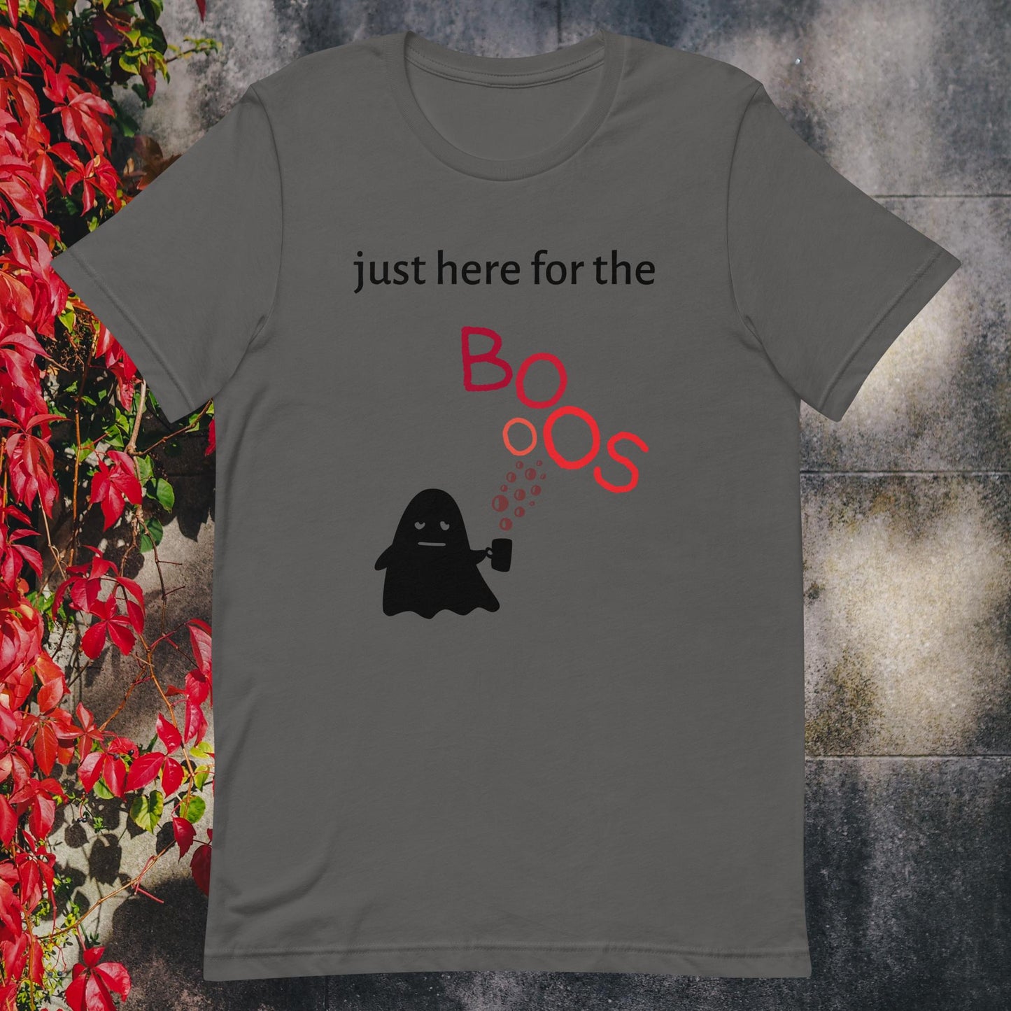 Unisex t-shirt just here for the boos pink