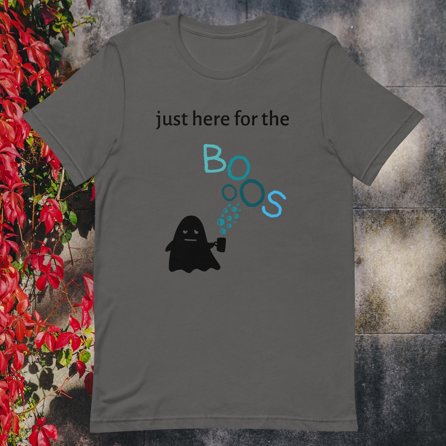 Unisex t-shirt just here for the boos blue