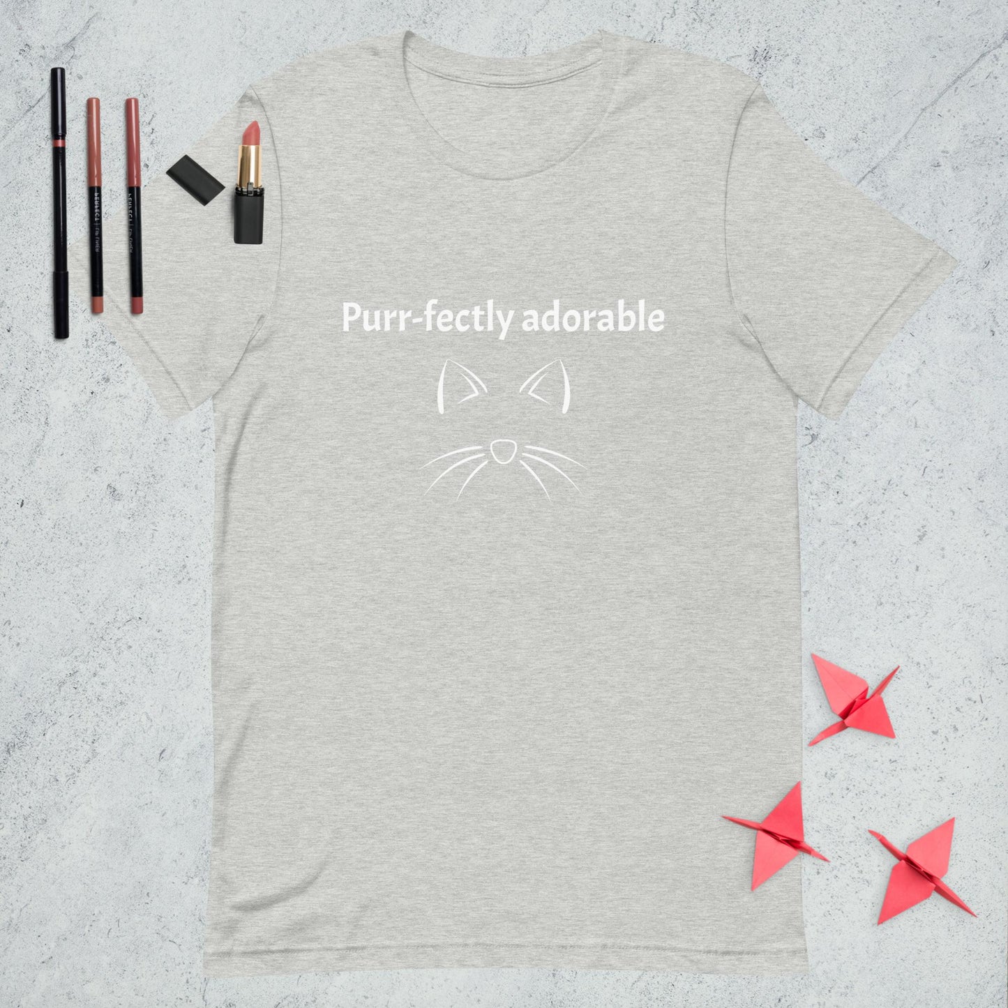 Unisex t-shirt Purr-fectly adorable