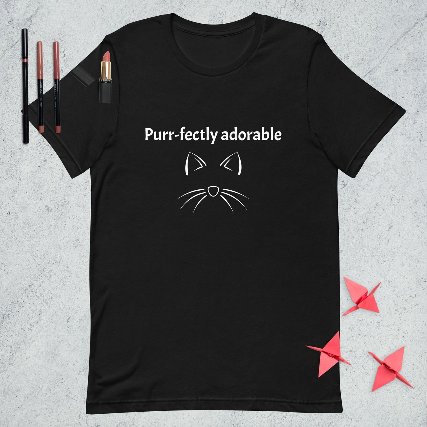 Unisex t-shirt Purr-fectly adorable