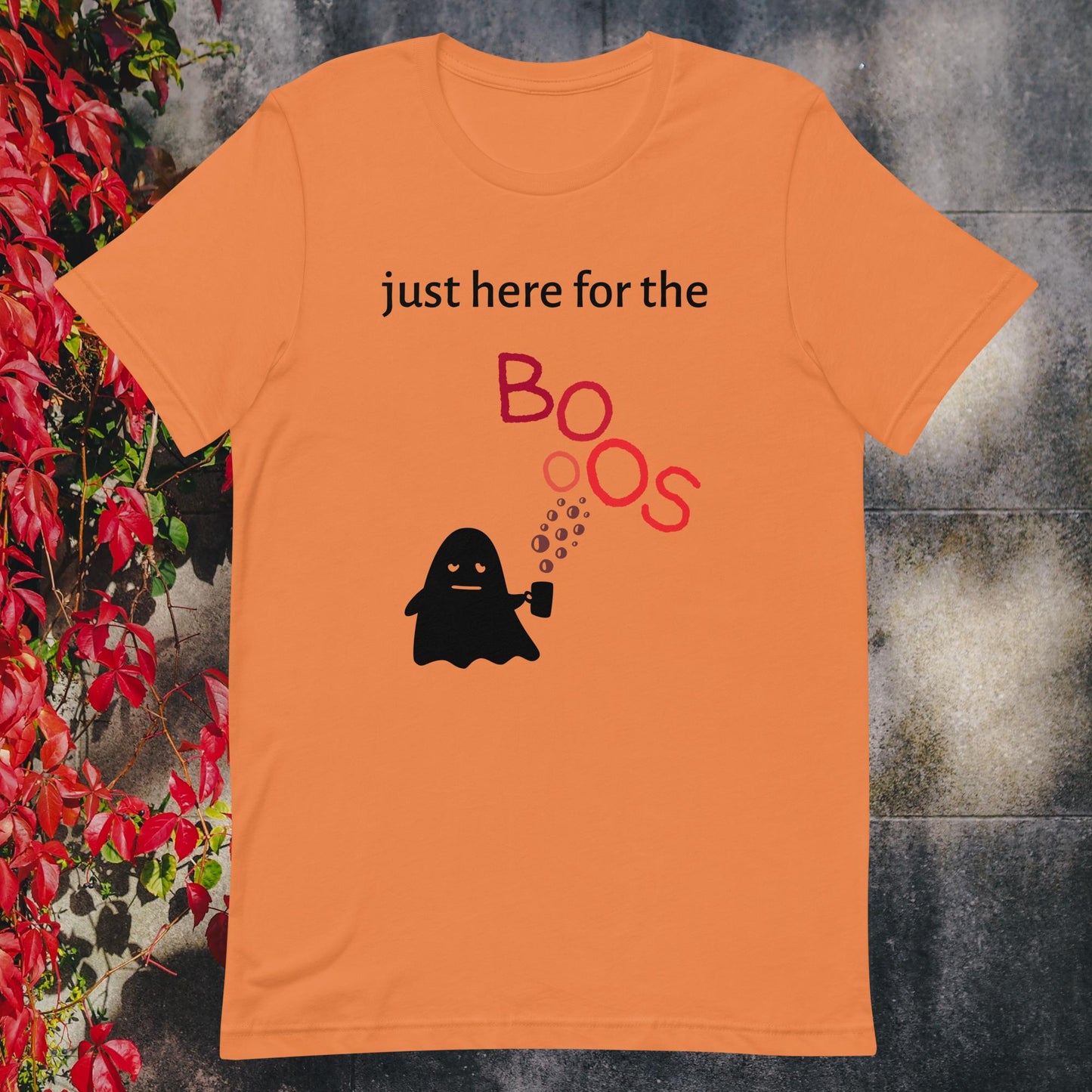 Unisex t-shirt just here for the boos pink